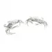 Sea And Shore Pewter Blue Crabs Salt And Pepper Set