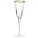 Optical Gold Champagne Glass 9.75"H, 7 oz