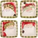 Old St. Nick Assorted Square Salad Plates - Set of 4 8.25"Sq