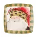 Old St. Nick Square Salad Plate - Animal Hat 8.25"Sq