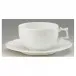 Corail White Tea Cup & Saucer 6.34 Oz