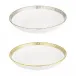 Plumes White/Gold Rimless Soup Plate 19 Cm 32 Cl