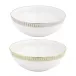 Plumes White/Platinum Individual Salad Bowl 16 Cm 40 Cl