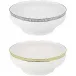 Plumes White/Platinum Salad Bowl 27.5 Cm 290 Cl