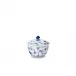 Blue Fluted Plain Sugar Bowl 5 oz