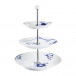 Blue Fluted Mega Etagere 3 Layer