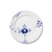 Blue Fluted Mega Plate 22 cm 8.66 in Dec. No.6