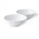 White Fluted Cereal Bowl Set of 2 11.75 oz