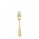 Medusa Gold Plated Table Fork 8 1/4 in