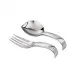 Living Monoportion Spoon & Fork Set, Gift Boxed 4 3/4 in 18/10 Stainless Steel