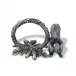 Woodland Creatures Pewter Squirrel Branch Napkin Ring