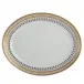 Chinoise Blue Oval Platter 14"