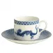 Blue Dragon Can Tea Cup & Saucer