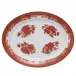 Fitzhugh Cinnabar Oval Platter 14"