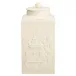 Figure Square Tea Jar w Cover 16.5" x 8"