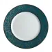 Salamanque Platinum Turquoise Salad Cake Plate Diam 7.7 in