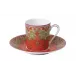 Dhara Red Coffee Saucer (Special Order)