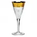 Splendid Goblet Red Wine Clear Lead-Free Crystal, Cut, 24-Carat Gold (Relief Decor) 260 ml