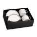 Soie Tressee Platinum Tea Cup + Saucer (Gift Box of 2)