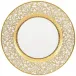 Tolède Or/Gold White Dessert Plate Diam 8.7 in