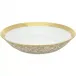 Tolède Or/Gold White Coupe Soup Bowl Diam 7.5 in