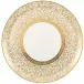 Tolède Or/Gold White Flat Cake Serving Plate Diam 12.2 in