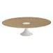 Tresor Beige Petit Four Stand Large Motif N°1 Diam 10.6 in