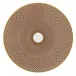 Tresor Beige Dessert Coupe Plate Flat Motif N°2 Diam 8.7 in