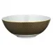 Tresor Brown Salad Bowl Small Motif N°2 Diam 6.7 in