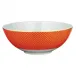 Tresor Orange Salad Bowl Small Motif N°2 Diam 6.7 in