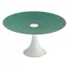 Tresor Turquoise Petit Four Stand Medium Motif N°2 Diam 8.7 in