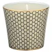 Tresor Brown Candle Pot motive No3 Round 3.34645 in. in a gift box