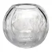 Globe Vase Clear Lead-Free Crystal, Cut, Engraving Coral Fish 27 cm