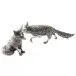 Morning Hunt Pewter Foxes Salt And Pepper Set