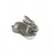 Morning Hunt Pewter Rabbit Butter Dish