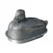 Morning Hunt Pewter Mallard Duck Butter Dish