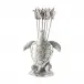 Sea And Shore Pewter Sea Turtle Cheese Pick Set