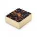 4" Faux Tortoise Trinket Box Gold