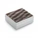 4" Faux Grey Horn Silver Trinket Box