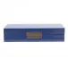 4 x 9 in Blue Shagreen Silver Small Storage Box