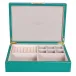8 x 11 in Green Shagreen Gold J Large Storage Box