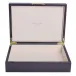 8 x 11 in Brown Croc Gold Large Storage Box