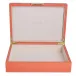 8 x 11 in Orange Croc Gold Large Storage Box