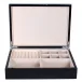 8 x 11 in Black & Silver J Large Storage Box