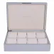 8 x 11 in Chiffon & Silver W Large Storage Box