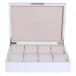 8 x 11 in White & Silver Large Storage Box