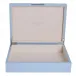 8 x 11 in Pale Denim & Silver Large Storage Box