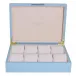 8 x 11 in Pale Denim & Silver W Large Storage Box