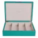 8 x 11 in Green Shagreen Silver G Large Storage Box