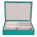 8 x 11 in Green Shagreen Silver J Large Storage Box